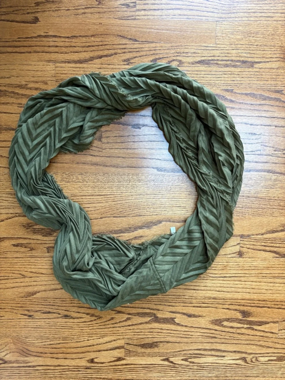 Bundle of Olive Green and Leopard Print Women's Infinity Scarves